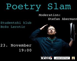   Pozivamo vas na Poetry Slam u Studentskom klubu Božo Lerotić